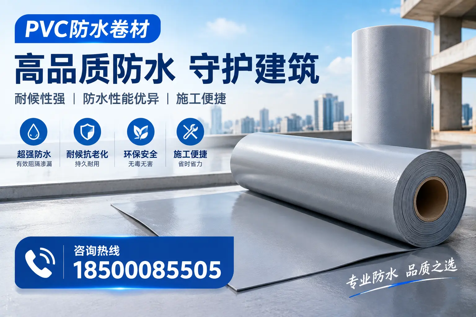 PVC防水卷材的防水效果评测，适合日照的科学依据