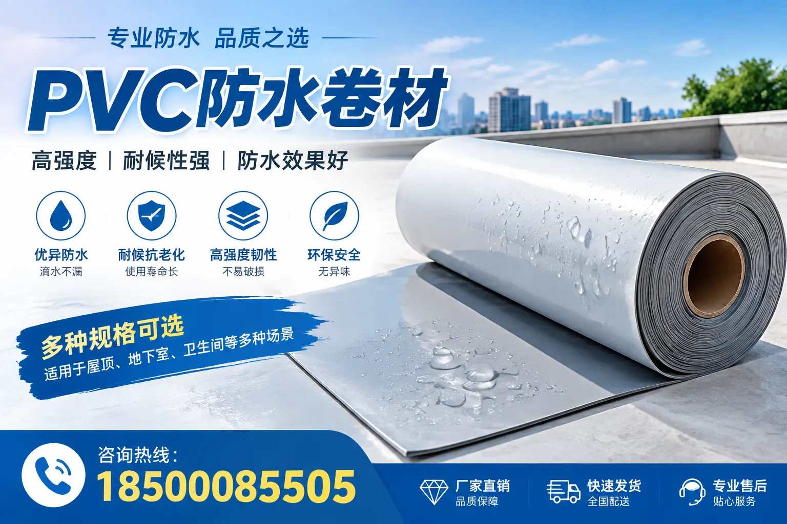 选用PVC防水卷材时需要避开的常见误区，特别是在日照