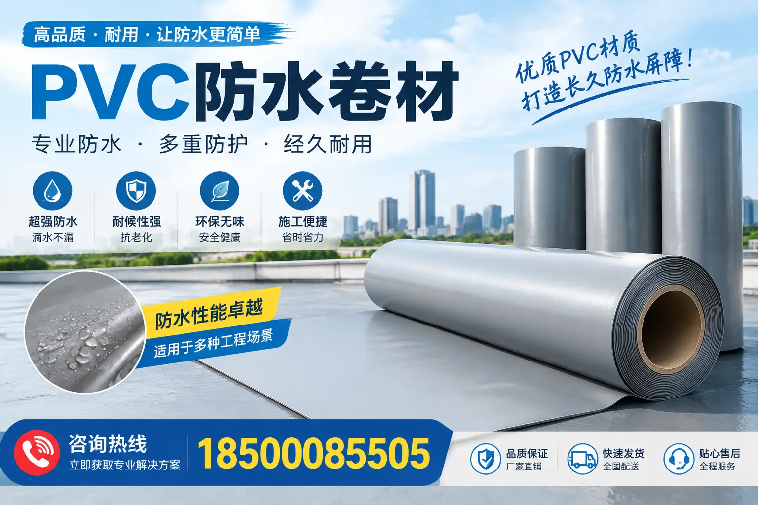 什么是pvc防水卷材?日照消费者需了解的基础知识
